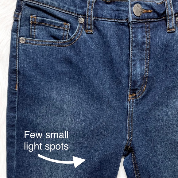 Free People High Waist Medium Wash Cropped  Skinny Jeans - Picture 10 of 10